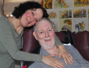wife and husband, Debbie and Robert at home supported by Elder Independence fund