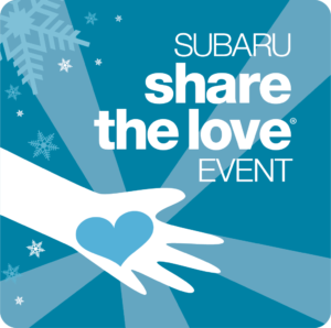 Logo for 2021 Subaru Share the Love Event to support Meals on Wheels