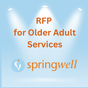 RFP for Older Adult Services with Springwell logo