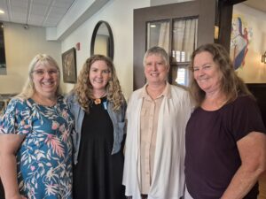 Maura Donohue, Julie Arias, Carolyn Fenn, and Mary Brooks